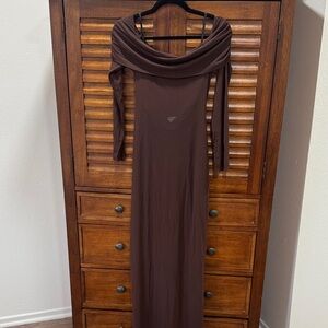 Lovers + Friends Chocolate Long Sleeve Dress